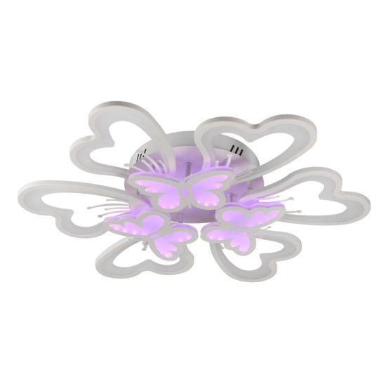 Plafoniera Butterfly LED 100W 3CCT RGB 8500lm, IP20, alb, Erste