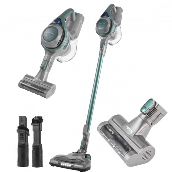 Aspirator ergonomic fara fir PETRA cu filtru HEPA lavabil