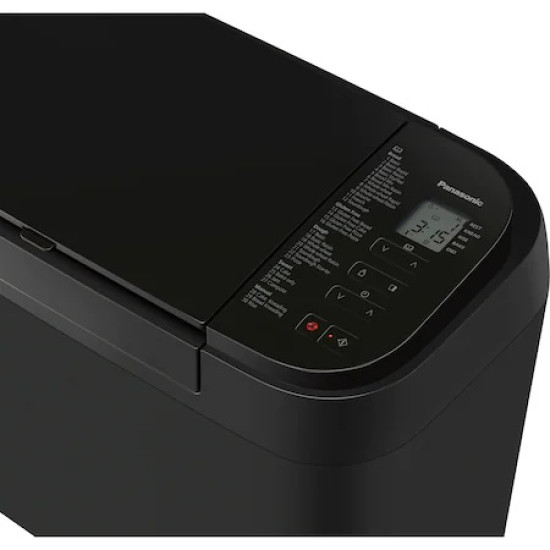 Masina de paine Panasonic SD-R2530KXE, Display LCD, 30 programe (4 programe fara gluten), Negru
