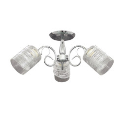 Lustra Zarya Crom+Alb 3xE27 60W
