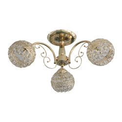 Lustra Sunfire Auriu+Alb 3xE27 60W