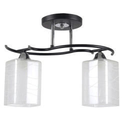 Lustra Kalista Crom+Negru+Alb 2xE27 60W