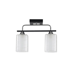Lustra Niege Crom+Negru+Alb 2xE27 60W