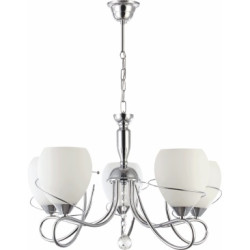Lustra Maky Crom+Alb 5xE27 60W