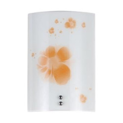 Aplica Santini alb+orange 1xE27 60W 260x150