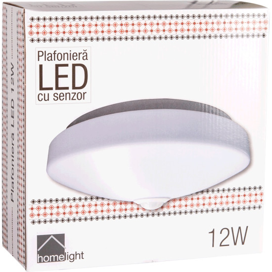Plafoniera Senzor LED 12W 6400K