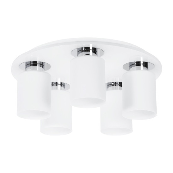 Plafoniera Andra Alb 5xE27 60W