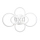Plafoniera Europe LED 130W 3CCT cu telecomanda, alb, Erste Plafoniera Europe LED 130W 3CCT cu telecomanda, alb, Erste