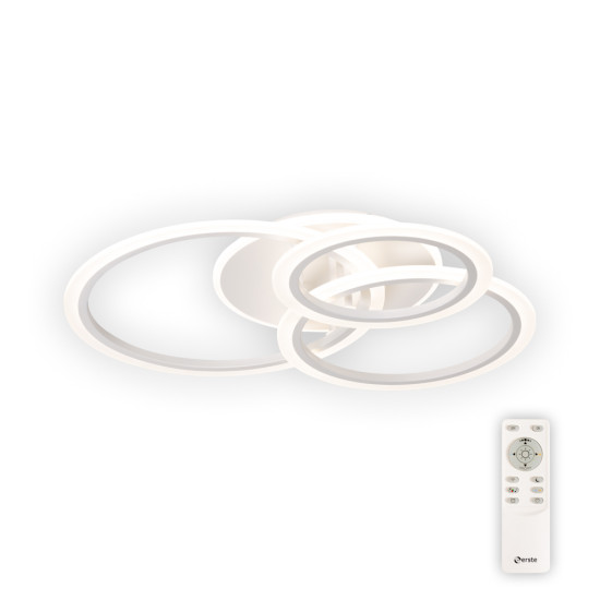Plafoniera Circle LED 90W 3CCT cu telecomanda, alb, Erste Plafoniera Circle LED 90W 3CCT cu telecomanda, alb, Erste