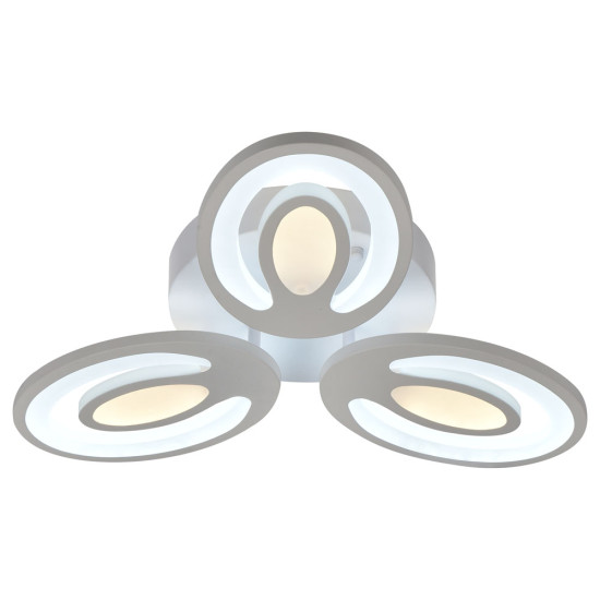 Plafoniera Petal LED 48W 3CCT cu telecomanda, alb, Erste