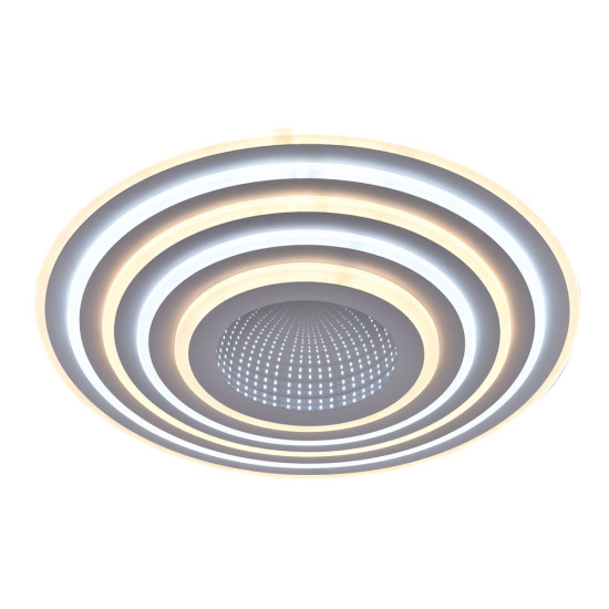 Plafoniera Abys LED 116W 3CCT cu telecomanda, alb, Erste Plafoniera Abys LED 116W 3CCT cu telecomanda, alb, Erste