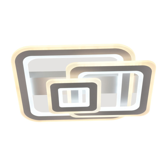 Plafoniera Mera LED 136W 3CCT cu telecomanda, alb, Erste