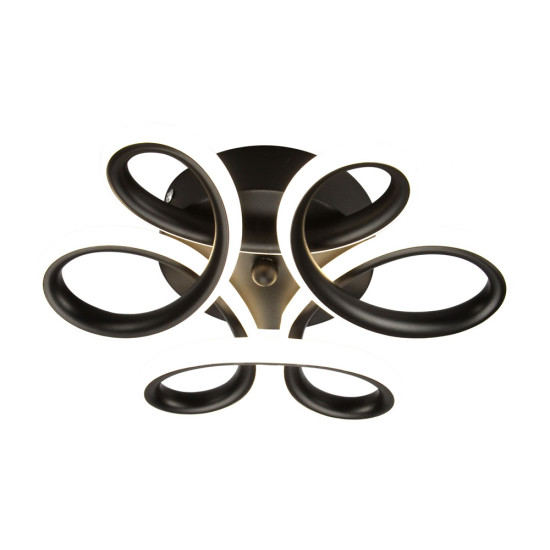 Plafoniera Lixy LED 30W 3CCT 1950lm negru - ERSTE