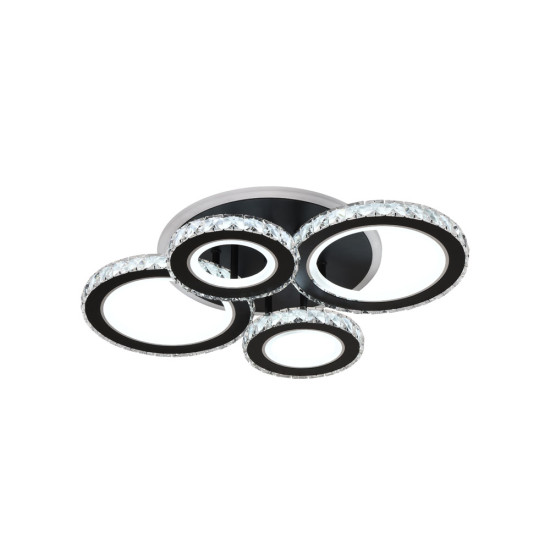 Plafoniera Echo LED 90W 3CCT 6930lm negru dimabila - ERSTE