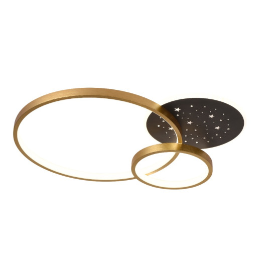 Plafoniera Amber LED 70W 3CCT 5250lm auriu/negru dimabilă - ERSTE