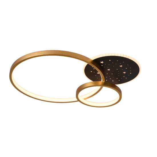 Plafoniera Amber LED 70W 3CCT 5250lm auriu/negru dimabilă - ERSTE