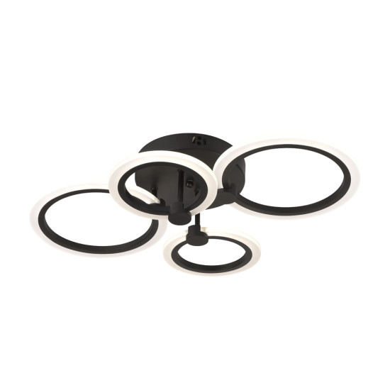 Lustra Urban LED 45W 3CCT 3150lm negru dimabila - ERSTE