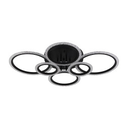 Lustra Lumia LED 90W 3CCT 6300lm negru dimabila - ERSTE