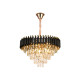 Candelabru Cristal 9xE14 max 40W auriu/negru - ERSTE