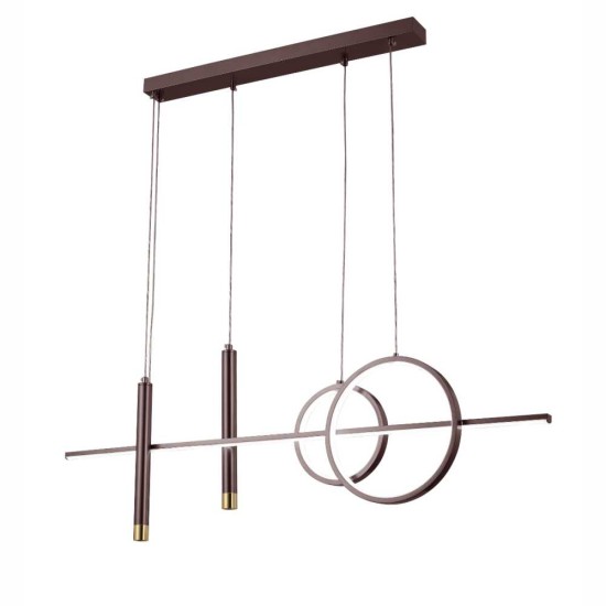 Lustra led maro cu telecomanda CAELI 82W/4000LM 2700K-6500K