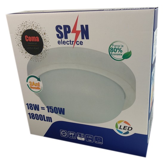 Aplica LED de exterior Rotunda fi235, 18W=150W, 3000K, lumina calda, cu protectie IP65