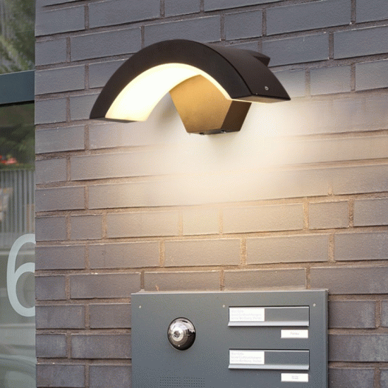 Aplica LED de exterior bumerang, 24W=160W, 3000K, lumina calda, 2160Lm, IP65