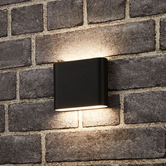 Aplica LED de exterior extra-plata, 6W=40W, 3000K, lumina calda, 540Lm, IP65