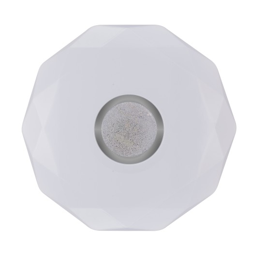 Plafoniera LED diamant cu inel decorativ, Ø400, 24W, 1680Lm, 6500k