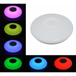 Plafoniera LED SMART cu muzica, Ø390, 24W, RGB+W