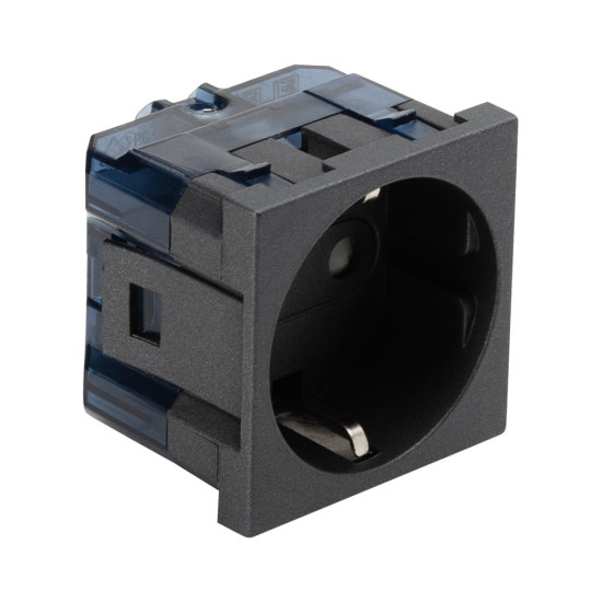 Priza Schuko protectie copii 2 Module, Elbi, Moda Voice