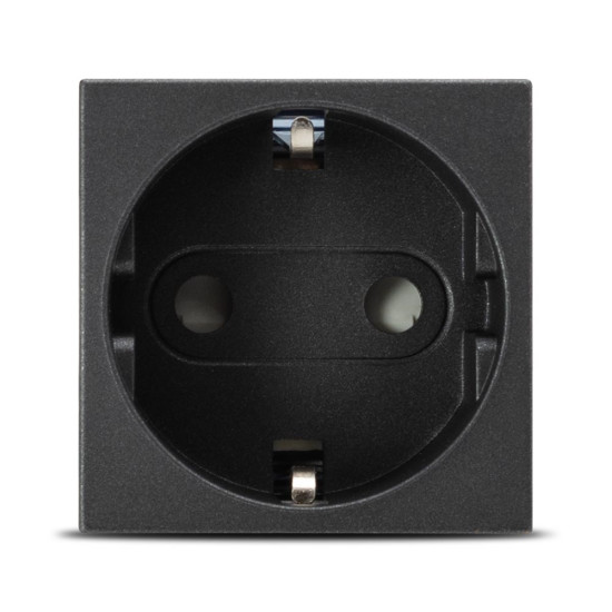 Priza Schuko protectie copii 2 Module, Elbi, Moda Voice