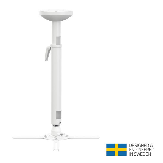 Suport videoproiector tavan Multibrackets MB-5228, reglabil 620-800mm, max.30kg, alb