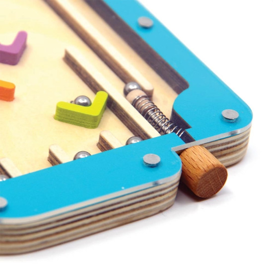 Joc interactiv de indemnare Pinball din lemn albastru