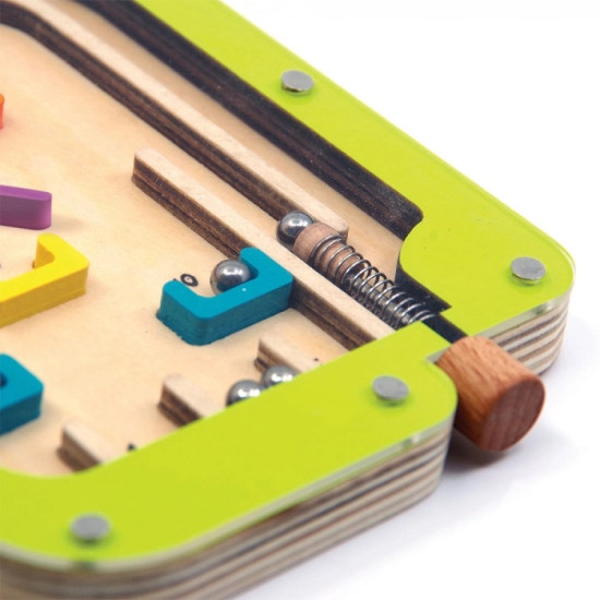 Joc interactiv de indemnare Pinball din lemn verde