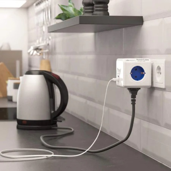 Priza PowerCube Allocacoc 1202GY Original USB Grey