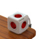 Prelungitor PowerCube Extended, 5 prize, 1.5m, Rosu