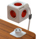 Prelungitor PowerCube Extended, 5 prize, 1.5m, Rosu