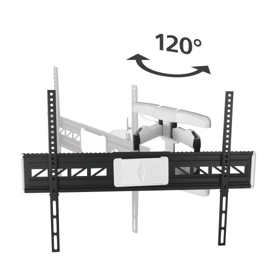 Hama Suport TV FULLMOTION de perete, 5 stele, 229 cm, negru