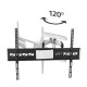 Hama Suport TV FULLMOTION de perete, 5 stele, 229 cm, negru