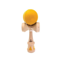 Joc de indemanare Kendama din lemn cu husa din piele, Svoora, neagru, galben, Sv_23162 Joc de indemanare Kendama din lemn cu husa din piele, Svoora, neagru, galben, Sv_23162