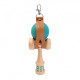 Joc de indemanare Kendama din lemn cu husa din piele, Svoora, albastru Sv_23163 Joc de indemanare Kendama din lemn cu husa din piele, Svoora, albastru Sv_23163