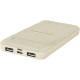 Baterie externa Tellur Green PD103 10000mAh 2xQC3.0 + PD 18W, crem