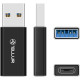 Adaptor Tellur USB-A (tata) la USB-C (mama), aluminiu