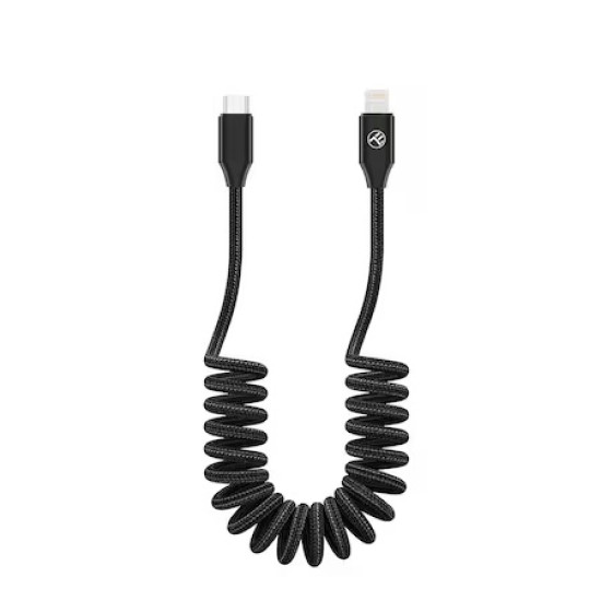 Cablu extensibil Tellur USB-C to Lightning, PD27W, pana la 1.8m, negru