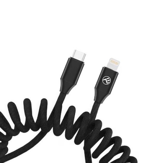 Cablu extensibil Tellur USB-C to Lightning, PD27W, pana la 1.8m, negru
