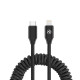 Cablu extensibil Tellur USB-C to Lightning, PD27W, pana la 1.8m, negru
