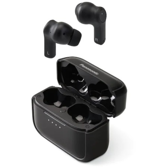 Casti In-Ear Panasonic RZ-B210WDE-K, True Wireless, Autonomie 20 ore, Extra Bass, Negru
