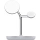 Incarcator wireless birou Tellur, 3-in-1, certificat MagSafe 15W, Watch 2.5W, TWS 5W, alb
