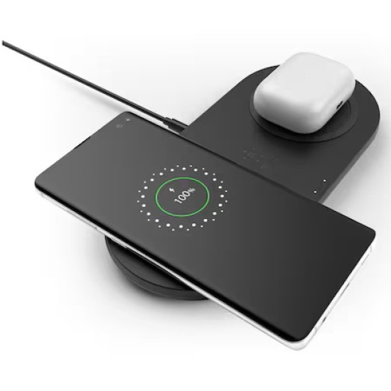 Incarcator de birou wireless BOOST CHARGE Belkin (incarcator de priza inclus), negru-WIZ008vfBK