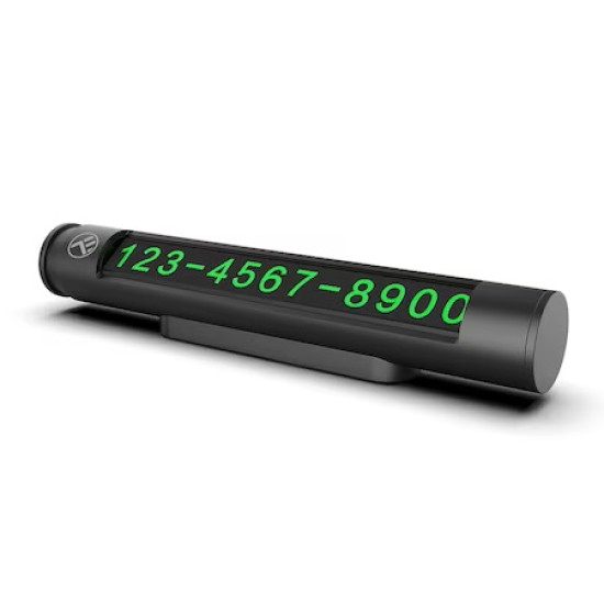 Suport Tellur doua numere de telefon pentru parcare temporara, metalic, negru